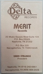 1983-10-5 Delta Records business card