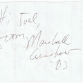1983 Autograph - Marshall Crenshaw